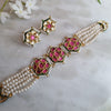 Pearl and kundan chokhar set