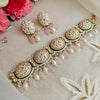 Pink meenakari chokhar set