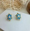 Kundan firoza studs