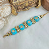 Firoza stones and kundan bracelet