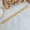 Kundan and gold plated bracelet