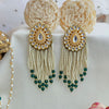 Waterfall pearl drops earrings