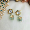 Polki with flourite stones earrings