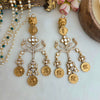 Tiger head kundan earrings