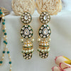 Meenakari kundan jhumka