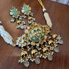 Kolhapuri Thushi Choker Necklace Set with Traditional Bead Design