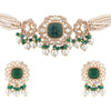 Moissanite Polki Kundan Choker Necklace Set with Earrings