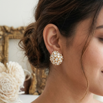 Royal cluster polki studs