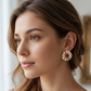 Kundan nad pearl beaded studs