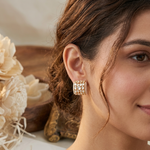 Vintage polki studs