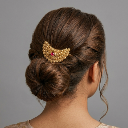 Rajputani chandbali hairclip( 1 pair )