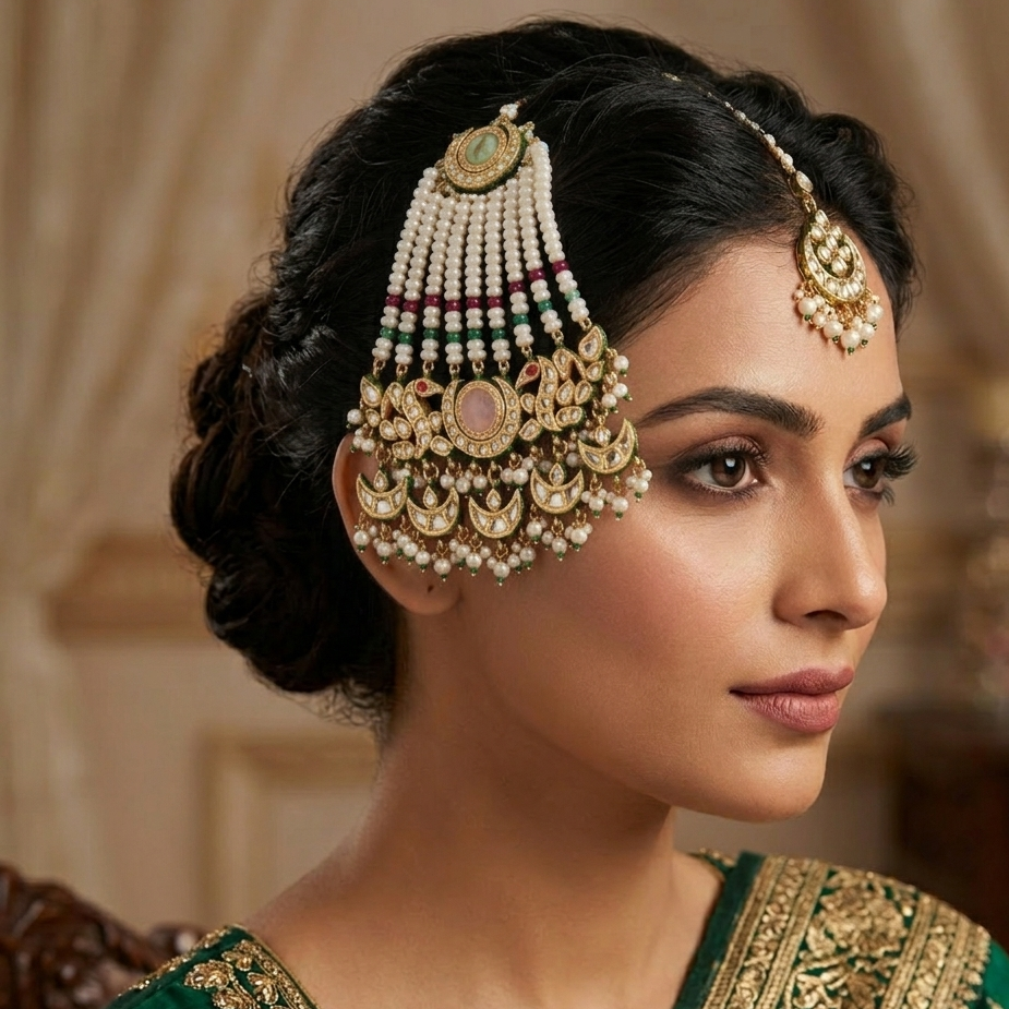 Peacock kundan passa