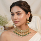 Polki Chokhar Necklace Set with Matching Earrings