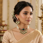Vibrant green chokhar set