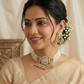 Pachi kundan peacock chokhar set