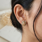 Beautiful peach kundan studs