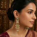 Navratna long earings