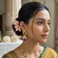 Golden and ruby drop jhumki