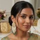 Waterfall pearl drops earrings