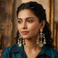 Tiger head statement earrings