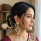Chandelier antique jhumka with earchains