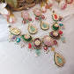 Navratna stones necklace set