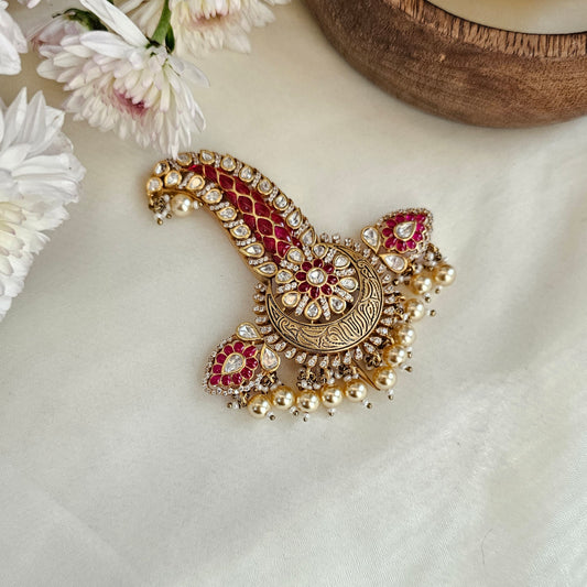 Ruby and gold traditional kalgi