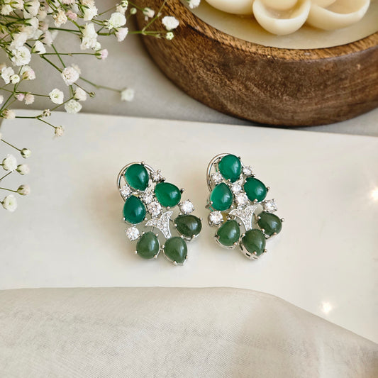 Emerald cluster earing