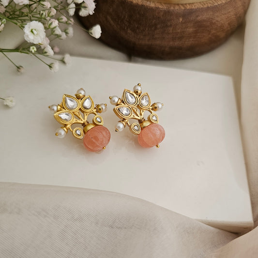 Kundan patti earrings