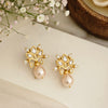 Kundan patti earrings gold plated