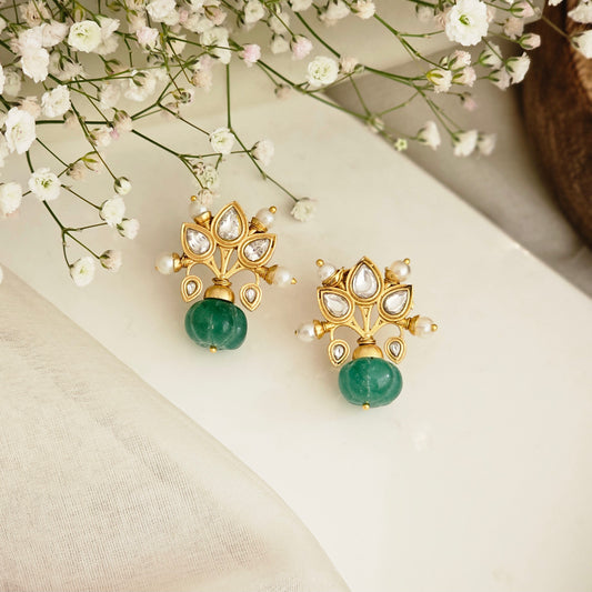 Kundan patti earrings