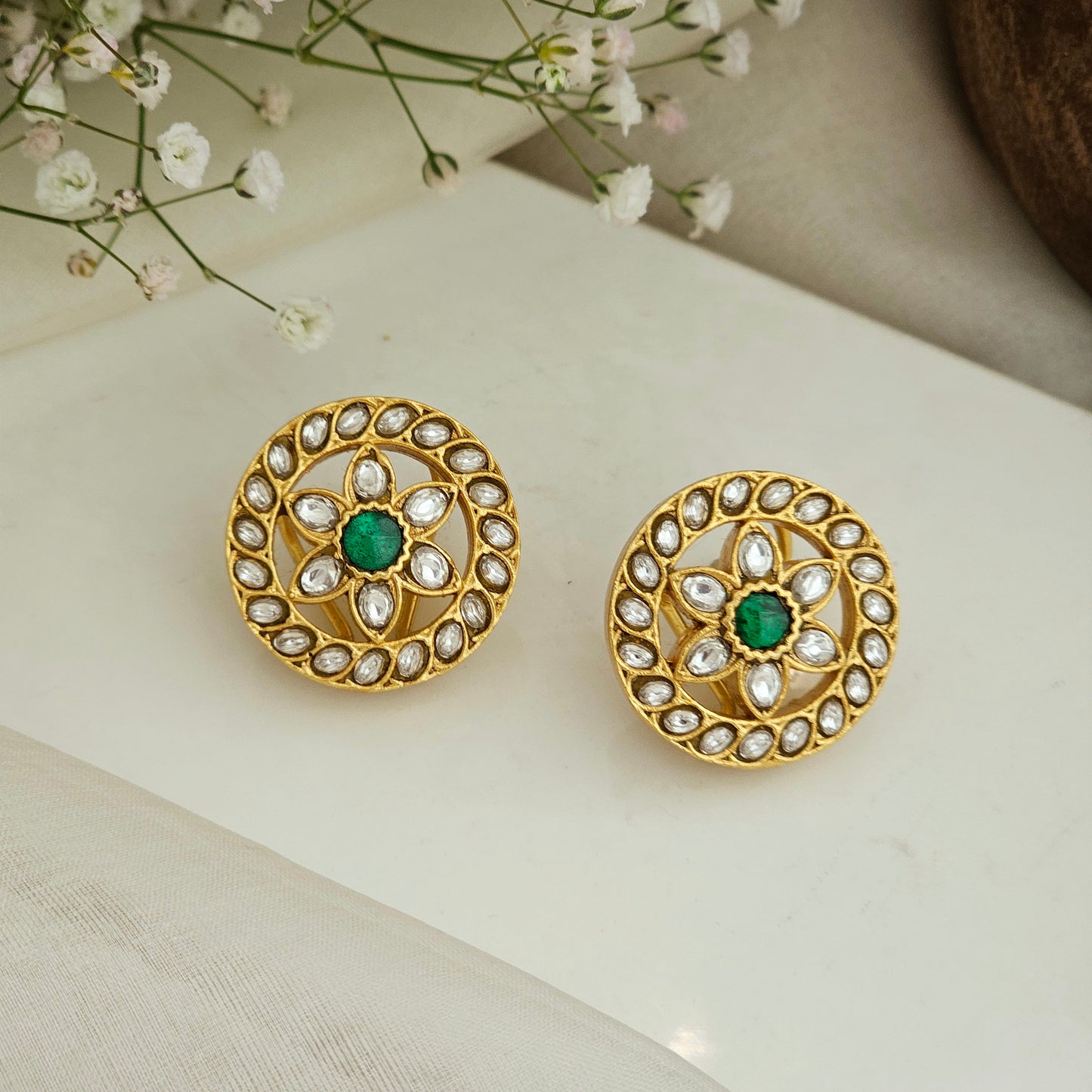 Jodha polki Studs