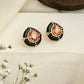 Amber Drop Enamel Earrings