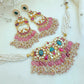 Jadau kundan chokhar with earrings