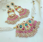 Jadau kundan chokhar with earrings