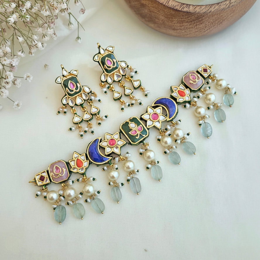 Chaand sitara chokhar set