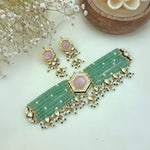 Nila varna chokhar set