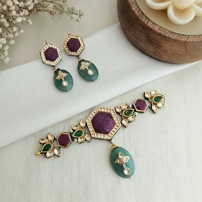 Ruby chokhar set