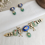 Neelum emerald chokhar set