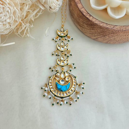 Firoza chandni maang tikka