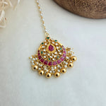 Small kundan maang tikka