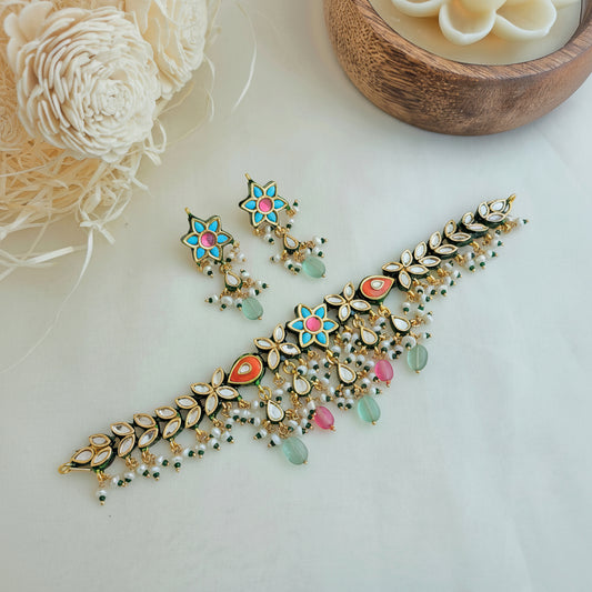 The pastel petal choker