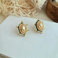 Beautiful peach kundan studs