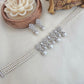 Diamond and pearls necklace set