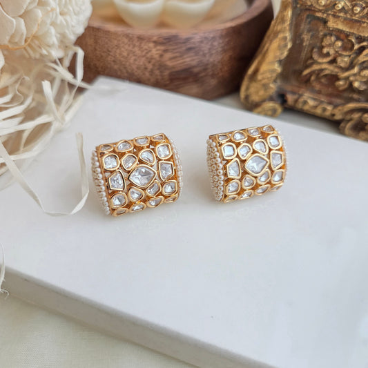 Vintage polki studs