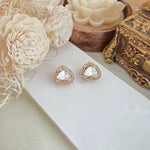 Victorian heart studs