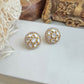 Polki round studs