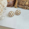 Polki round studs