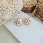 Royal cluster polki studs