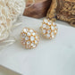 Royal cluster polki studs